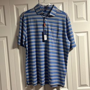 Brand New, with Tags Stitch Cypress Golf Shirt. Color: Marina. Size: Large